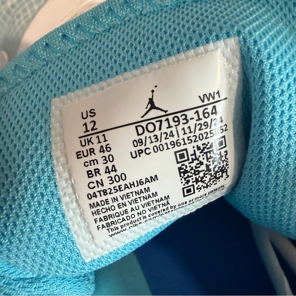 NEW Air Jordan Westbrook One Take 4- White/Chile Red-Lagoon Pulse (DO7193 164) - Picture 8 of 10